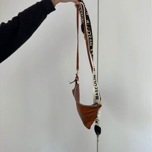 Brown Crossbody Bag with Strap
